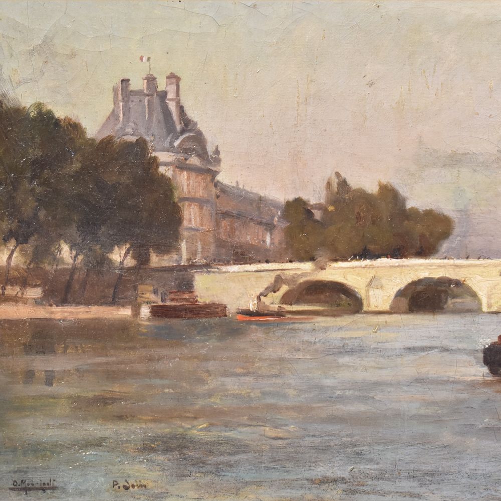 Antique French Impressionist Oil Painting Pont Neuf Bridge Paris by Pa –  BLOOMSBURY FINE ART & ANTIQUES